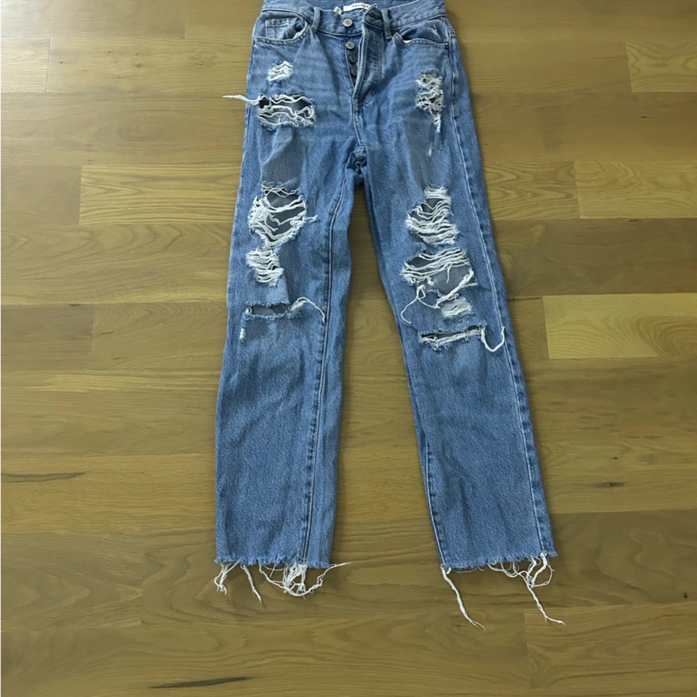 PACSUN WOMENS Distressed Blue Jeans